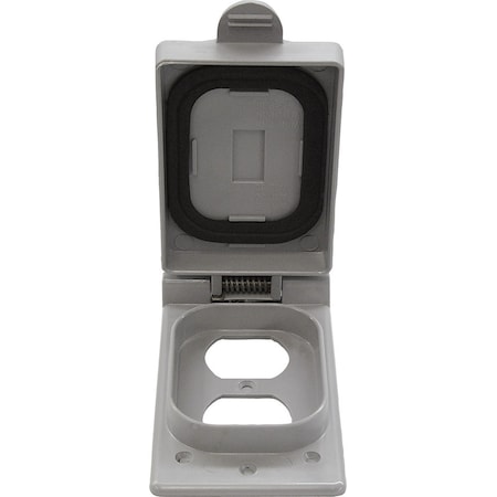 Cantex Cantex Rectangle PVC 1 gang 5 in. H X 2-7/8 in. W Box Cover 5133352B